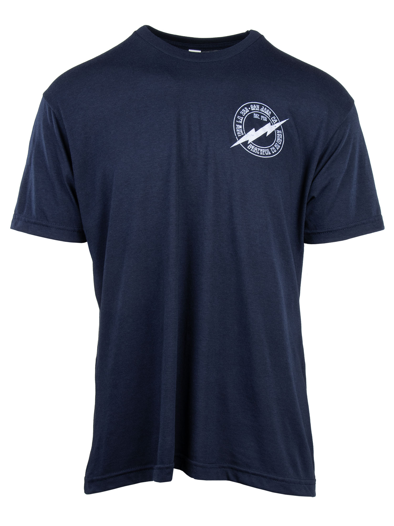 Short Sleeve Navy Bolt T-Shirt - Front