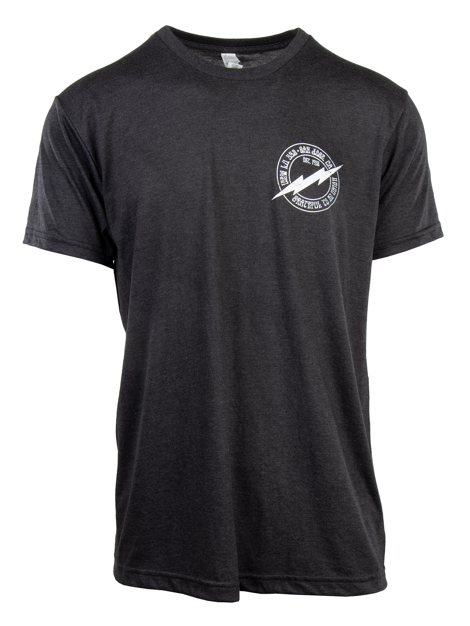 Short Sleeve Black Bolt T-Shirt - Front